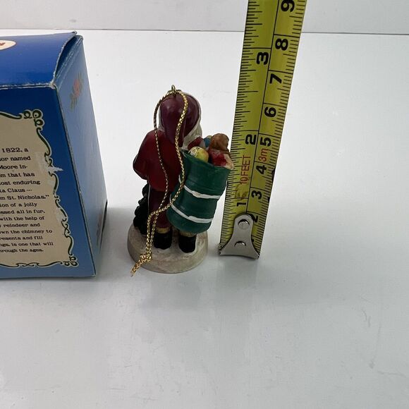 Russ Berrie Old World Santa #5521 Figurine Ornament In Box Through The Ages 1822 - Picture 3 of 4